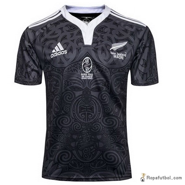 Camiseta Rugby All Blacks Edición Conmemorativa 100th Negro